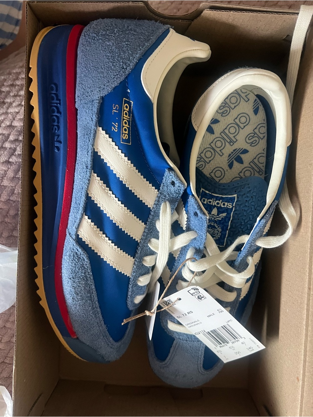 adidas Blue SL 72 Retro Running Shoes